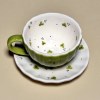 لته خوری و نعلبکی شکوفه سبز