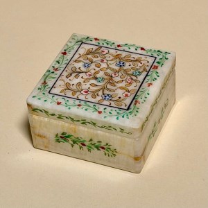 جعبه سنگ مرمر (7*7) تذهیب پرکار