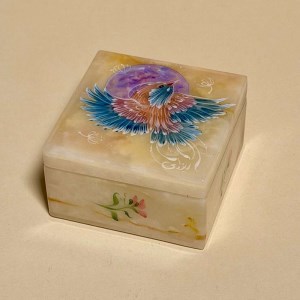 جعبه سنگ مرمر (7*7) سیمرغ تکی