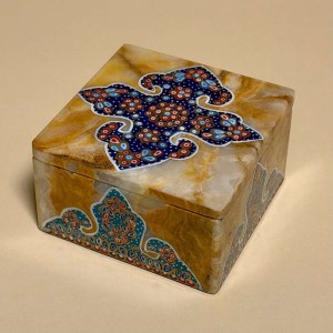 جعبه سنگ مرمر (10*10) تذهیب اعلا