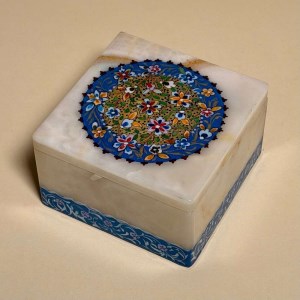 جعبه سنگ مرمر(10*10) تذهیب پرکار