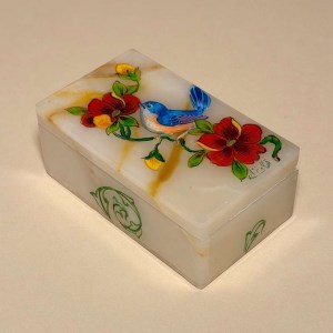 جعبه سنگ مرمر (6*10) گل و مرغ اعلا