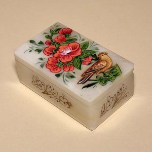 جعبه سنگ مرمر (6*10) گل و مرغ اعلا