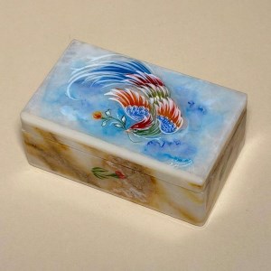 جعبه سنگ مرمر (6*10) سیمرغ تکی