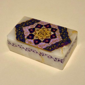 جعبه سنگ مرمر (7*12) تذهیب پرکار