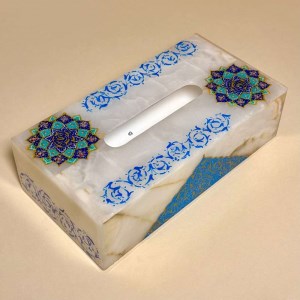 جعبه سنگ مرمر دستمال تذهیب اعلا