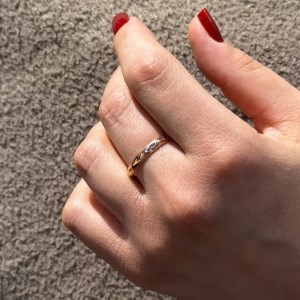 حلقه مس قلم زنی ریزه قلم باد و ستاره