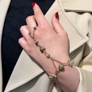 تمیمه بند مس و سنگ اوناکیت