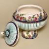 شکلات خوری نوار گل و پایه مخروطی نقش دار زندگی
